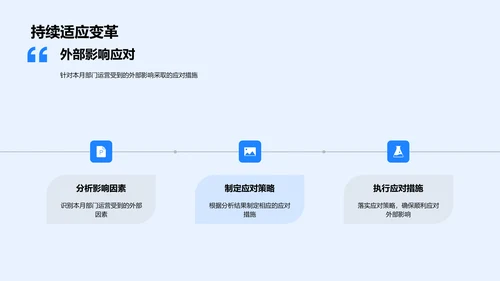 教研运营月报告PPT模板