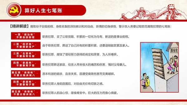 党员干部廉洁从业廉政教育PPT模板