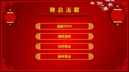 公司年会活动抽奖誓师表彰大会通用PPT模板