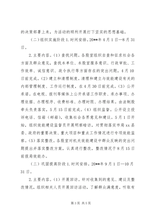 质监局加强机关效能建设优化发展环境实施方案.docx