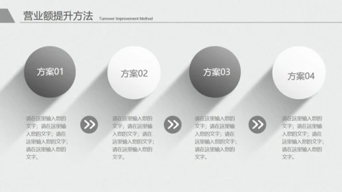 极简灰白年度工作总结报告通用PPT模板