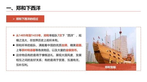 明朝的对外关系给荔红古建PPT模板