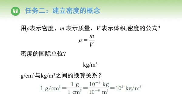 2024-2025学年人教版物理八年级上册6.2密度课件（20页ppt）
