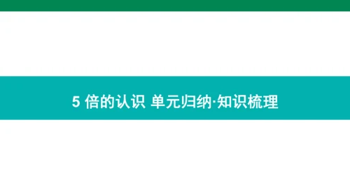 人教版数学三年级上册期中复习 单元归纳·知识梳理  课件(共23张PPT)