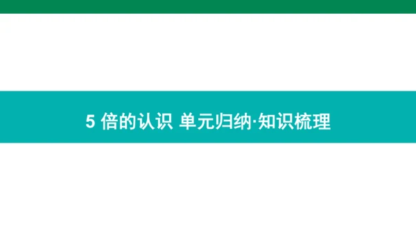 人教版数学三年级上册期中复习 单元归纳·知识梳理  课件(共23张PPT)