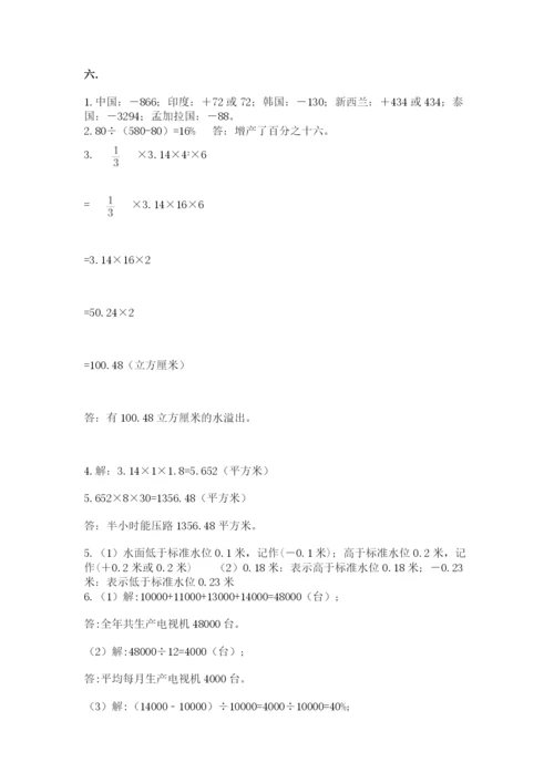 苏教版六年级数学小升初试卷精品【夺冠系列】.docx