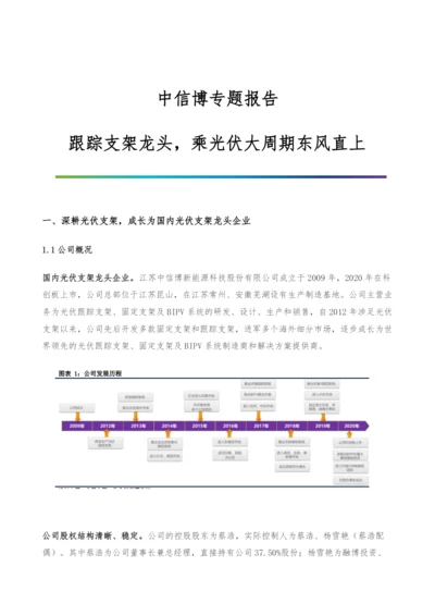 中信博专题报告-跟踪支架龙头-乘光伏大周期东风直上.docx