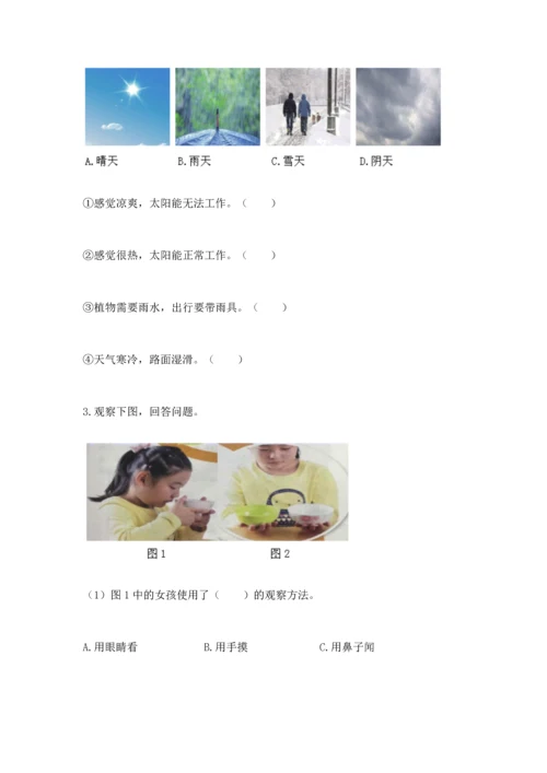 教科版科学二年级上册《期末测试卷》附答案【培优a卷】.docx
