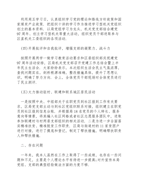 两新党支部书记述职报告总结材料.docx