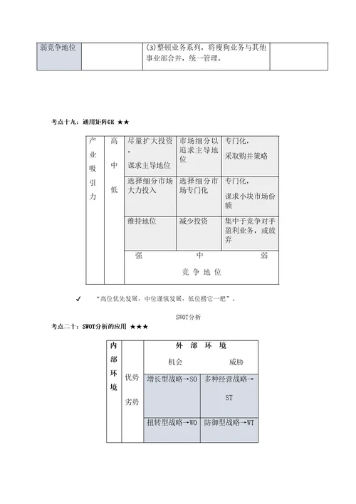 CPA公司战略与风险管理2017第二章战略分析考点总结精细