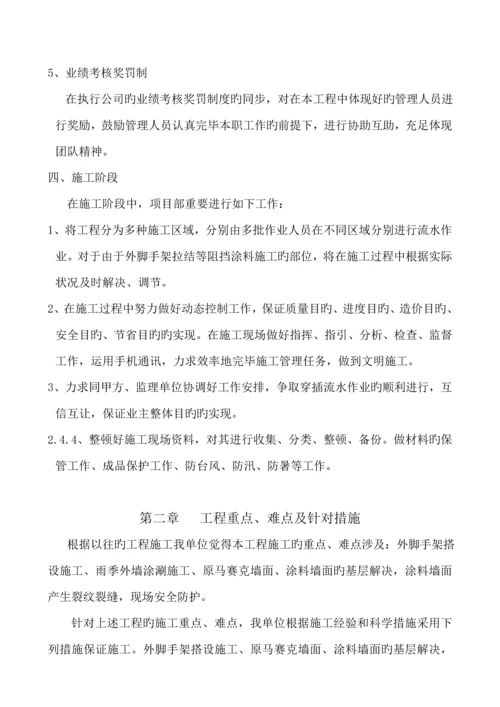 外墙涂料综合施工组织设计.docx