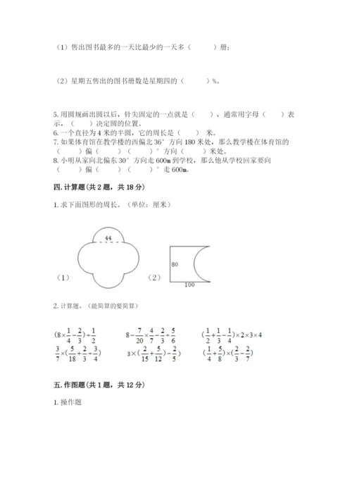 小学数学六年级上册期末模拟卷附答案（轻巧夺冠）.docx