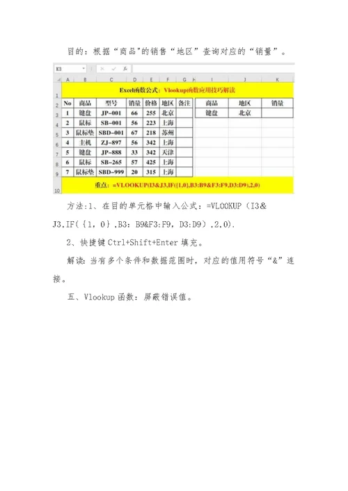 Vlookup函数的7个经典应用技巧