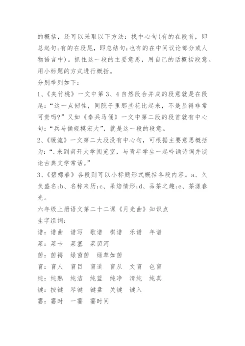 小学毕业考语文知识点2021.docx