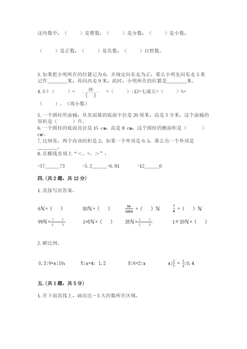 苏教版六年级数学小升初试卷【能力提升】.docx