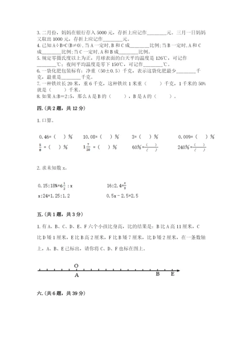 人教版小升初数学模拟试卷（考点提分）.docx