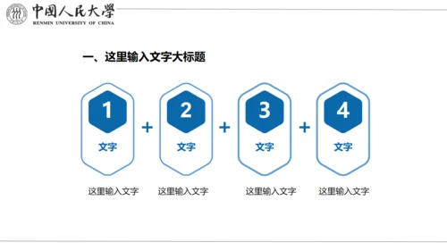 中国人民大学国家奖学金答辩通用PPT模板
