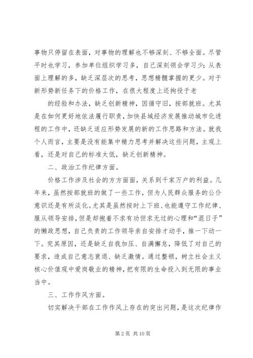 篇一：20XX年思想纪律作风整顿心得体会.docx