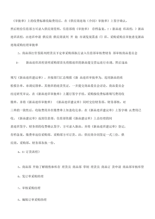 超市后勤采购管理手册