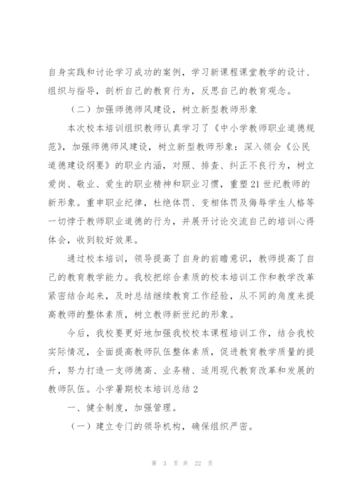 小学暑期校本培训总结(精选6篇).docx