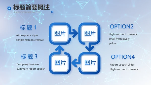 蓝色科技信息化建设工作总结PPT