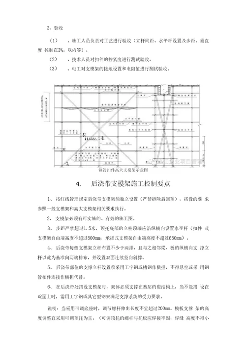 建筑工程支模架搭设控制要点