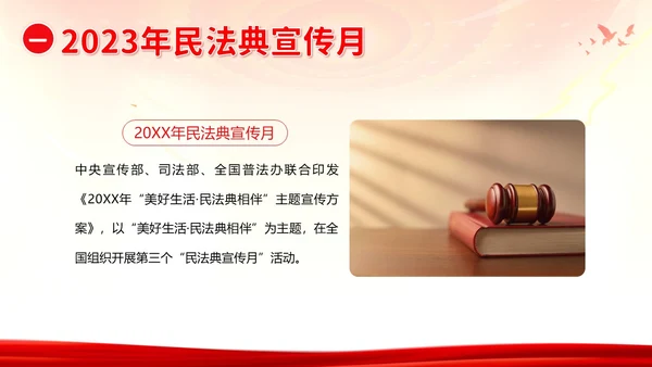 民法典宣传月民法典法律知识宣讲PPT课件