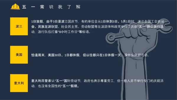 五一国际劳动节主题班会PPT模板