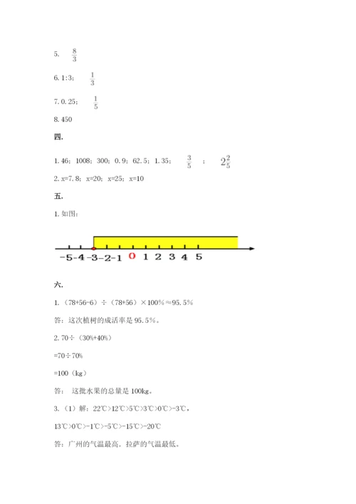 西师大版数学小升初模拟试卷加答案.docx