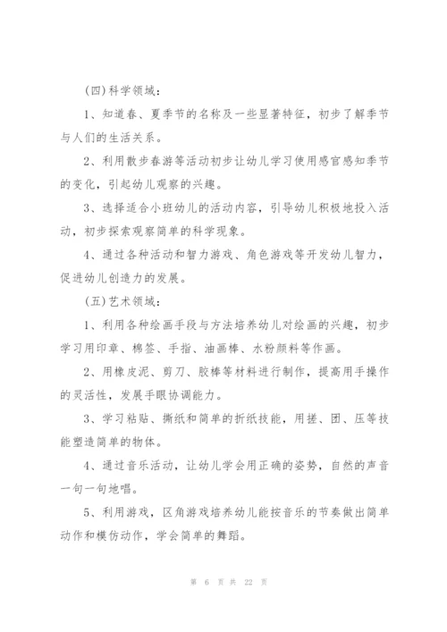 小班下学期教师工作计划范文5篇.docx
