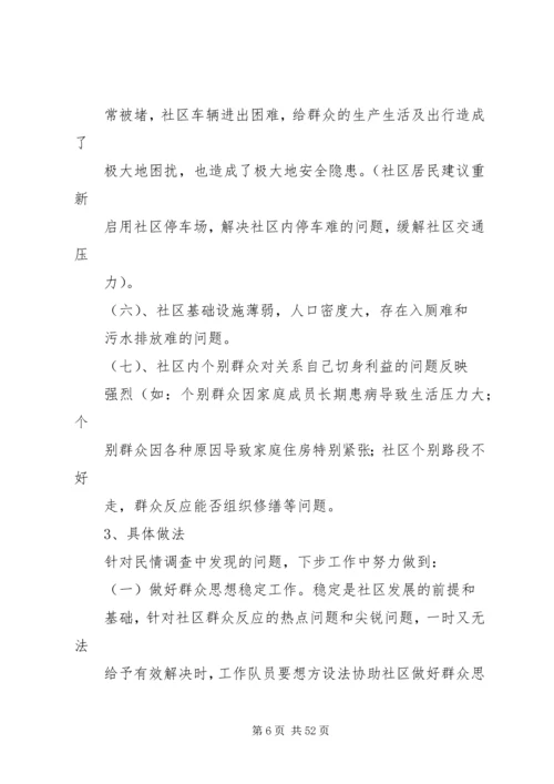 古城社区调研报告.docx