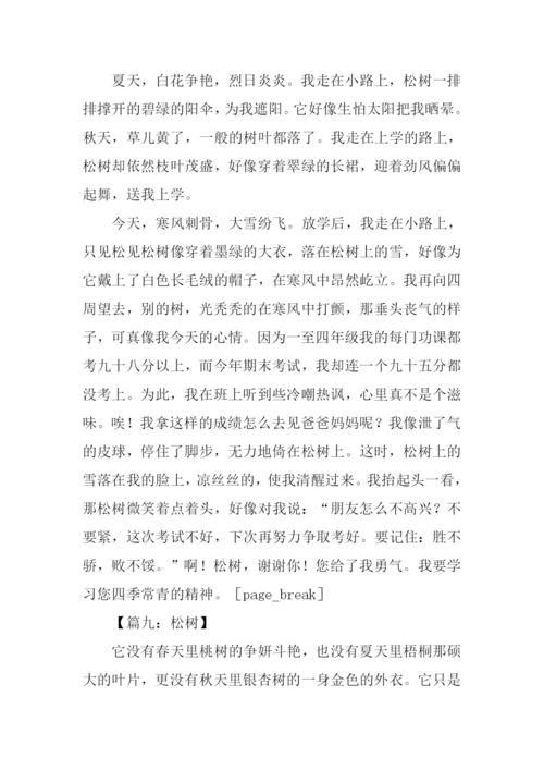 借物喻人的作文600字松树.docx