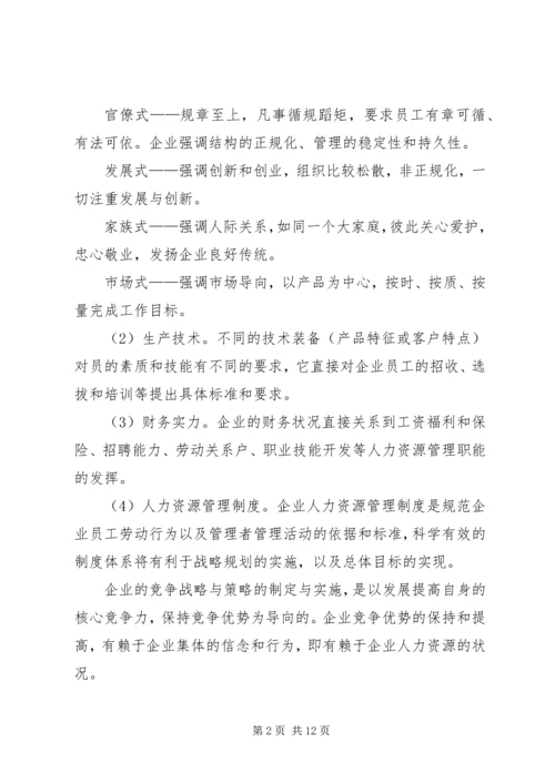 企业人力资源规划方案.docx