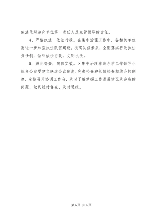 集中整治非法办学行为方案.docx