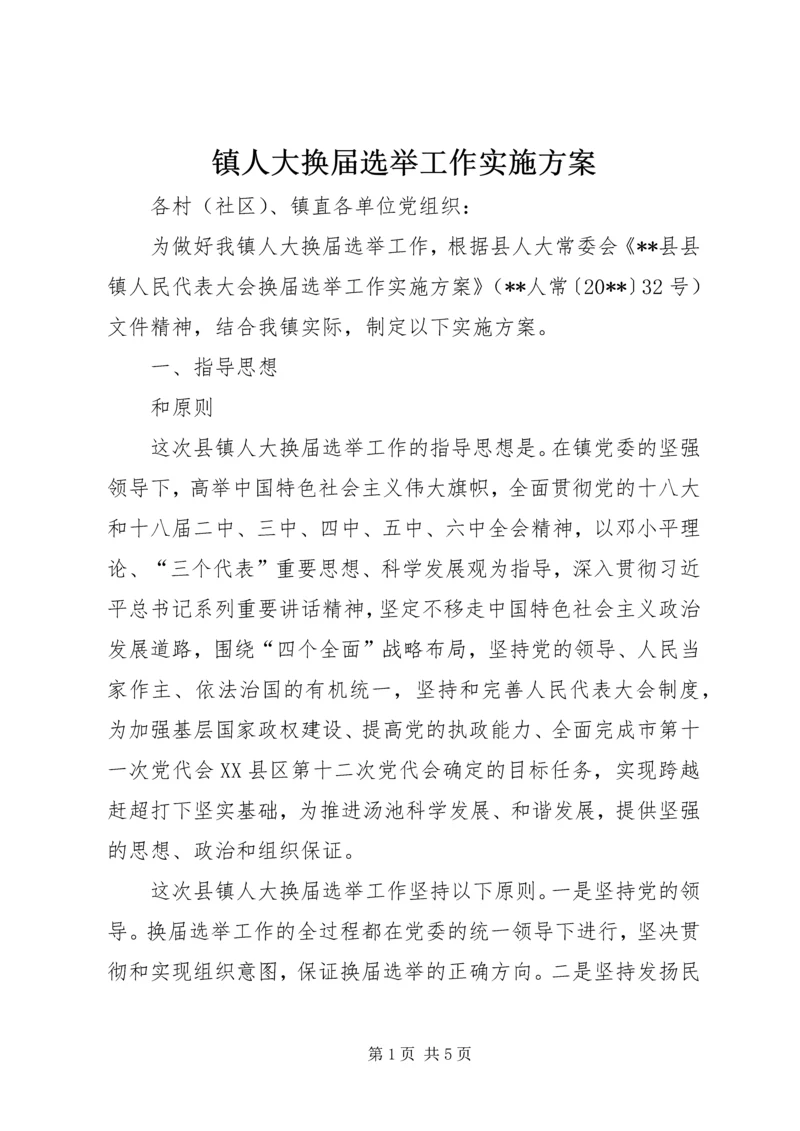 镇人大换届选举工作实施方案.docx