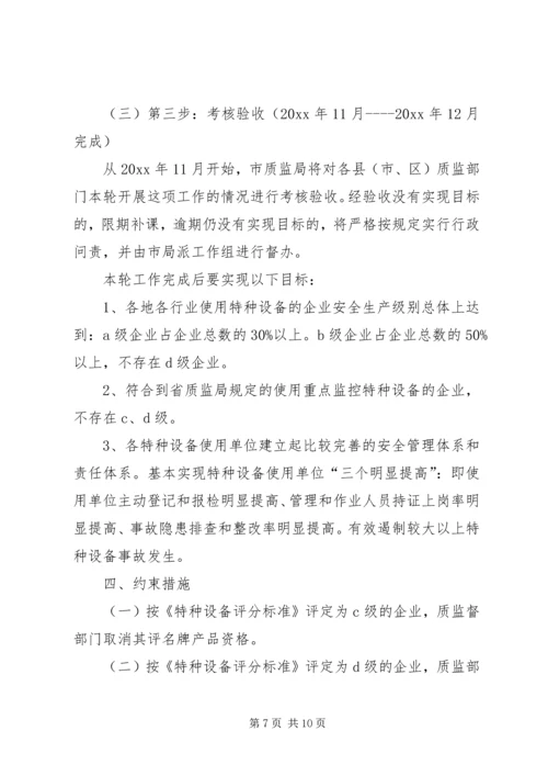 质监局落实企业特种设备安全主体责任工作方案.docx