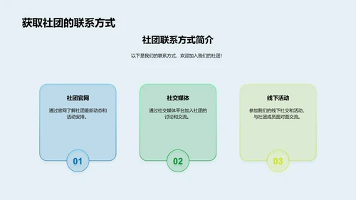 社团介绍与招新PPT模板