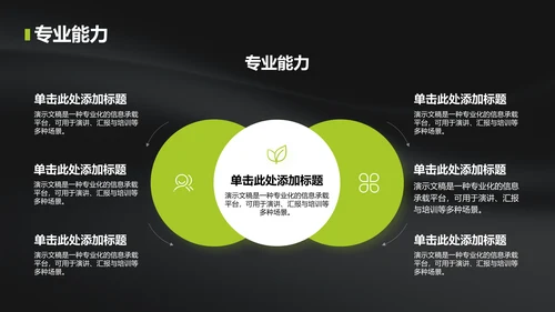 黄色简约风组织部部门通用介绍PPT模板