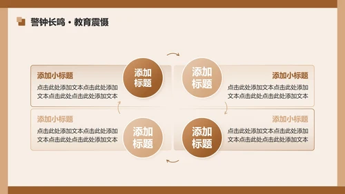 棕色简约风违规吃喝专项整改专题工作汇报PPT模板