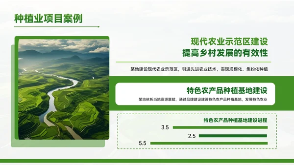 绿色质感风农业项目赋能乡村振兴PPT模板