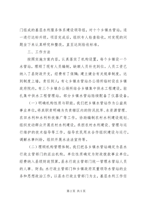 基层水利服务体系建设自检报告 (2).docx