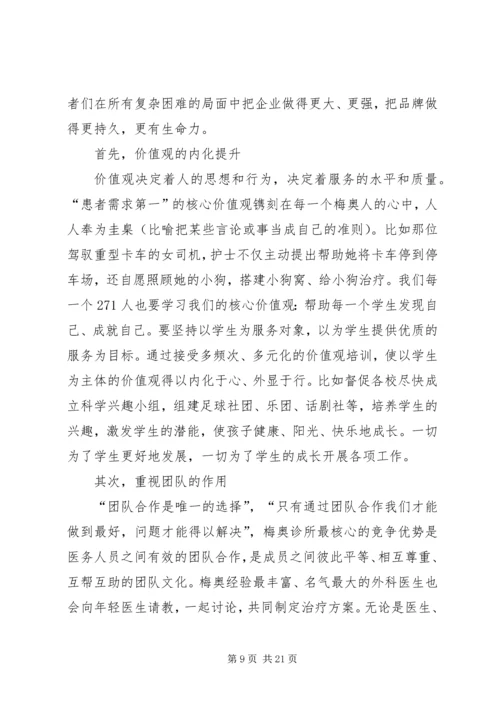 关于《向世界上最好的医院学管理》的读后感[精选].docx