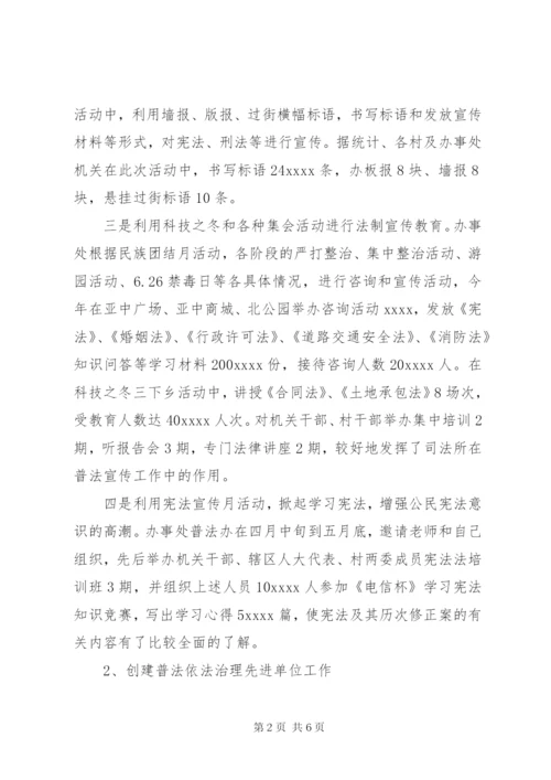 司法工作总结范文精选.docx