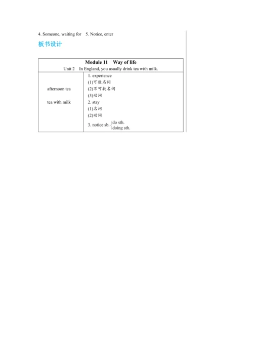 【轻松备课】外研版初中英语八年级上Module 11 Unit 2教学详案