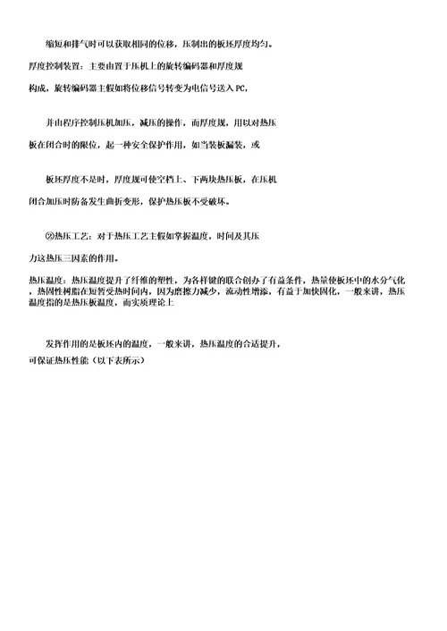 中密度纤维板制造工艺曲线图如下