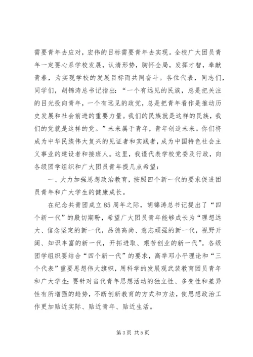 刘书记致辞5篇.docx