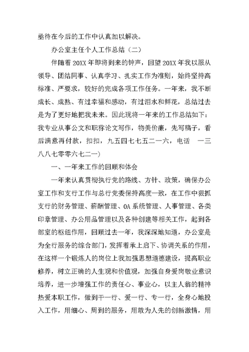 经发办主任工作总结