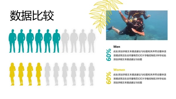 夏日海滩三亚热带度假旅游宣传PPT模板