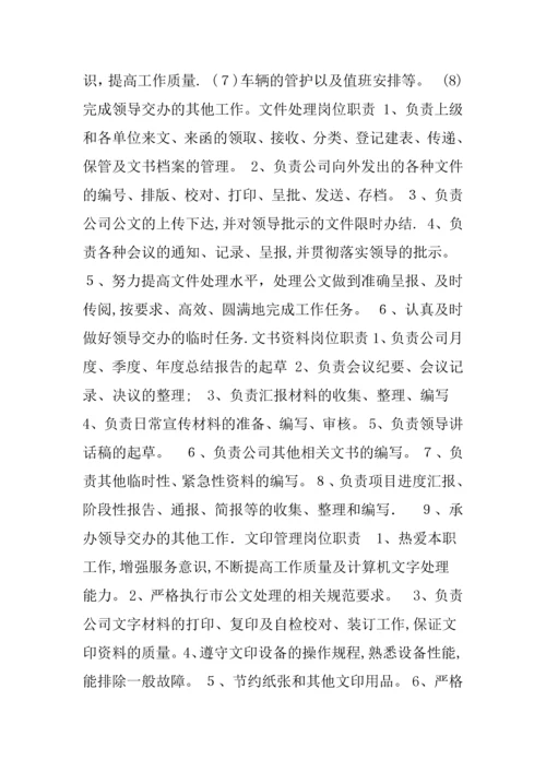 城投公司规章制度实用大全第二篇-公司组织结构及职责.docx