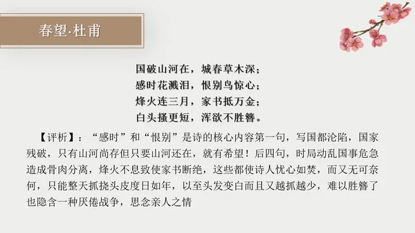初中古诗词赏析PPT教学课件